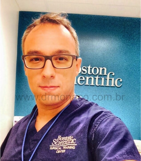 Dr. Bernardo de Monaco no centro de treinamentos da Boston Scientific em Valencia - Califórnia - Estados Unidos.